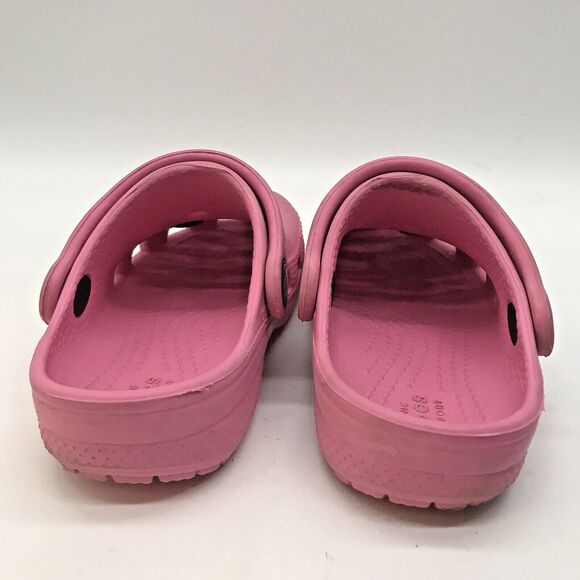 Crocs Iconic Comfort Clogs Unisex Childs C 8 Pink Jibbitz Waterproof Sandals - Picture 4 of 12